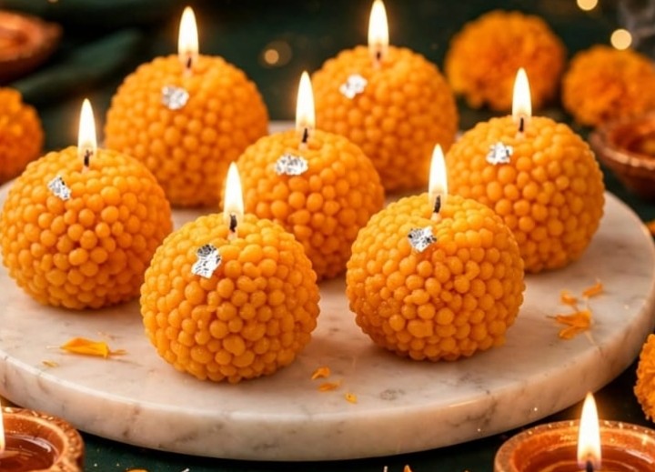 Motichoor Laddu Candles